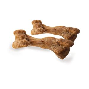 Nylabone Healthy Edibles WILD Natural Long-Lasting Dog Treats - Dog Bone Treats - Bison Flavor, Medium (2 Count)