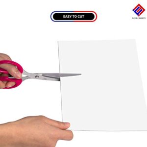 5 Dry Erase White Magnetic Sheets - 9" X 12" - Magnetic White-Board Write on Wipe Off Sheets - Total of 5 Sheets. The Best Flexible Dry Erase Sheets ON The Market! Without Markers