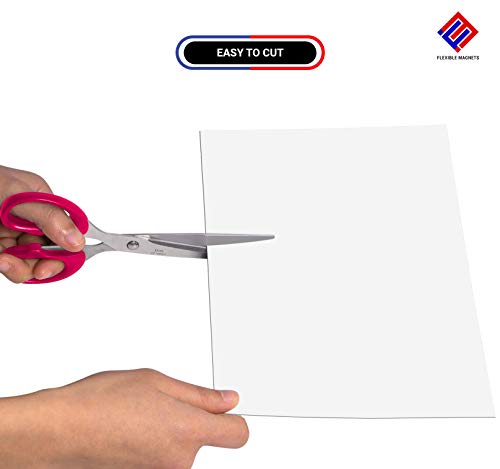 5 Dry Erase White Magnetic Sheets - 9" X 12" - Magnetic White-Board Write on Wipe Off Sheets - Total of 5 Sheets. The Best Flexible Dry Erase Sheets ON The Market! Without Markers