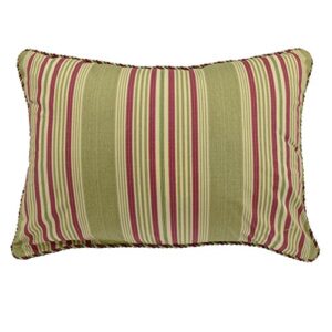 waverly throw pillow - imperial dress stripe decorative pillow for sofa couch bedroom living room, 14" x 20", antique