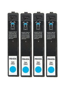 primera 53422 lx900 high yield cyan ink cartridge, 4-pack