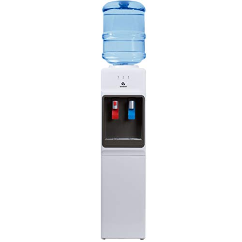 Avalon A1WATERCOOLER A1 Top Loading Cooler Dispenser, Hot & Cold Water, Child Safety Lock, Innovative Slim Design, Holds 3 or 5 Gallon Bottles-UL/Energy Star Approved, White