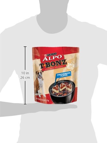 Purina ALPO Made in USA Facilities Dog Treats, TBonz Porterhouse Flavor - 45 oz. Pouch