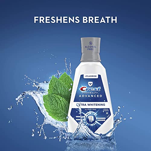 Crest Pro-Health Advanced Mouthwash, Alcohol Free, Extra Whitening, Energizing Mint Flavor, 946 mL (32 fl oz)