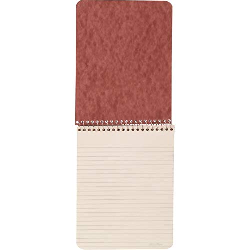 Ampad Gold Fibre Retro Writing Pad, Red Cover, Ivory Paper, 5 x 8, Medium Rule, 80 Sheets, Sold as 5 Pack (20-007)