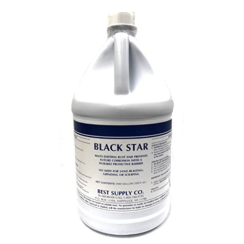 MRO Chem Black Star Rust Converter - Converts Rust on Any Steel Surface - 1 Gallon