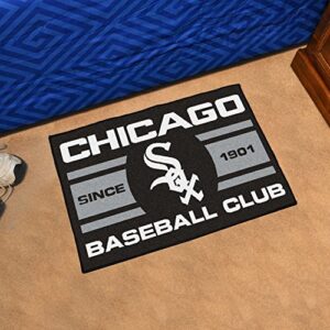 FANMATS 18464 Chicago White Sox Baseball Club Starter Rug, Team Color, 19" x 30"