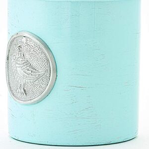Old Dutch Smooth Finish Bird Canister Set, Blue