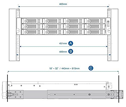 QNAP Systems Mounting Rail Kit for Network Storage System RAIL-B02