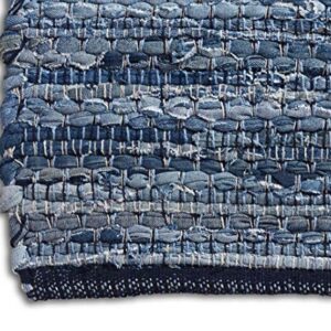 Chesapeake Denim Chindi Area Rug (5'x7')