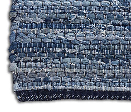 Chesapeake Denim Chindi Area Rug (5'x7')