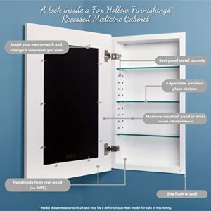 13x16 Regular Concealed Cabinet - Medicine Cabinet with Picture Frame Door! (Unfinished Flat)