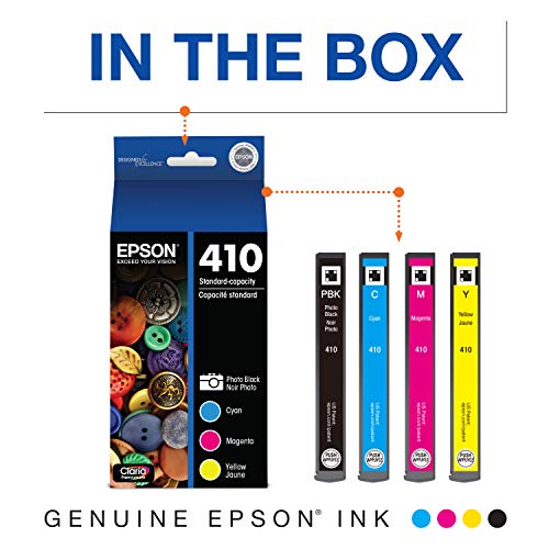 EPSON T410 Claria Premium -Ink Standard Capacity Photo Black & Color Combo Pack (T410520-S) for select Epson Expression Premium Printers