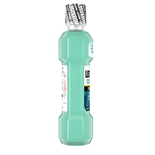 Listerine Zero Alcohol Mouthwash, Less Intense Alcohol-Free Oral Care Formula for Bad Breath, Cool Mint Flavor, 500 ml