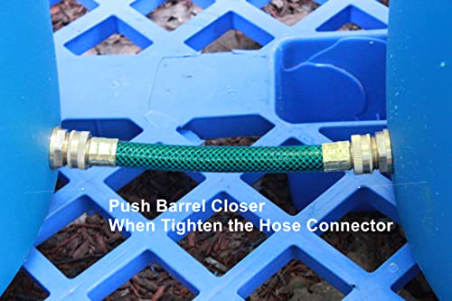RAINPAL Rain Barrel Linking Kit (Upgraded Thicker Bulkhead Fittings and One 8 inch 3/4" I.D. hose) (RBL020)