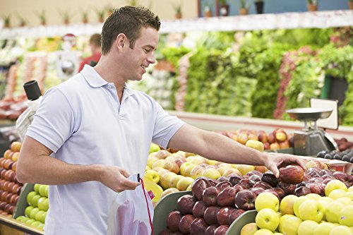 BahrEco Reusable Produce Bags - Premium Washable Mesh Bags for Grocery Shopping & Storage of Fruit Vegetable & Garden Produce - Eco Friendly Net Bags