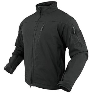 condor phantom soft shell tactical jacket (black, medium)
