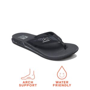 Reef mens Phantoms Flip Flop, Black, 11 US