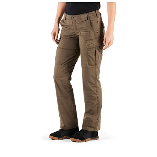 5.11 Tactical Women's Stryke Covert Cargo Pants, Stretchable, Gusseted Construction, Style 64386, Tundra, 20 x L