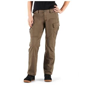 5.11 Tactical Women's Stryke Covert Cargo Pants, Stretchable, Gusseted Construction, Style 64386, Tundra, 20 x L