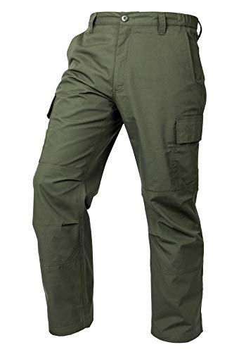 LA Police Gear Men's Core Cargo Lightweight Tactical Pants, Durable Ripstop Cargo Pants for Men, Stretch Waistband CCW Pants - OD Green - 36 X 34