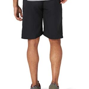 Wrangler Authentics mens Performance Side Elastic Utility Cargo Shorts, Black, 34 US