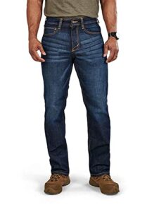 5.11 tactical men' defender - flex jean - straight, dark wash indigo, 32x32