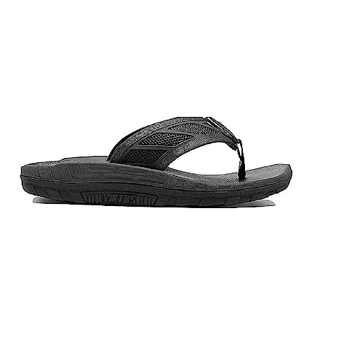 VIKTOS Men's Ruck Recovery Sandals | Comfortable Lightweight Casual Outdoor Flip Flops with Dropped Heel & Thermoformable EVA Footbed, Nightfjall, Size: 11