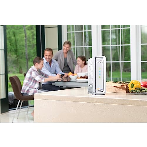 ARRIS SURFboard SB8200 DOCSIS 3.1 Cable Modem | Approved for Comcast Xfinity, Cox, Charter Spectrum, & more | Two 1 Gbps Ports | 1 Gbps Max Internet Speeds | 4 OFDM Channels | 2 Year Warranty,White