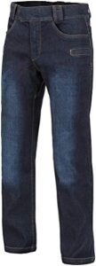 helikon-tex greyman tactical pants for men - ripstop mens pants - lightweight for outdoors, hiking, law enforcement, work pants, dark blue denim mid waist 32 length 32
