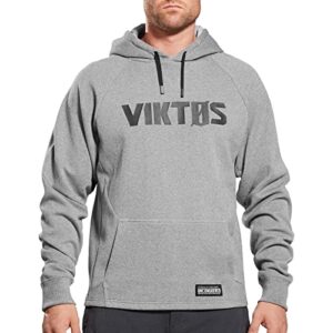 viktos men's fallback hoodie, athletic heather, size: large
