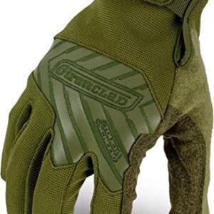 IRONCLAD Command Tactical Pro, Touch Screen Gloves Conductive Palm and Fingers, All-Purpose, Multi-Colors, Performance Fit, Machine Washable, Sized S, M, L, XL, XXL (1 Pair) (Medium, OD Green)