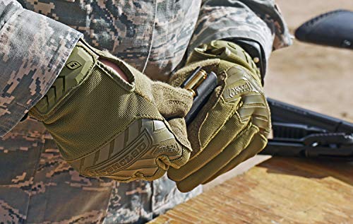 IRONCLAD Command Tactical Pro, Touch Screen Gloves Conductive Palm and Fingers, All-Purpose, Multi-Colors, Performance Fit, Machine Washable, Sized S, M, L, XL, XXL (1 Pair) (Medium, OD Green)