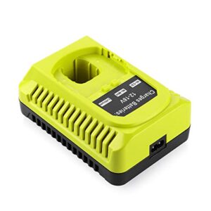 Energup Replacement Ryobi P117 Dual Chemistry Charger Li-ion & Ni-cad Ni-Mh Battery Charger 12V 18V MAX for Ryobi One+ Plus Battery P100 P102 P103 P105 P107 P108 1400670 P117 P118 Ryobi Charger