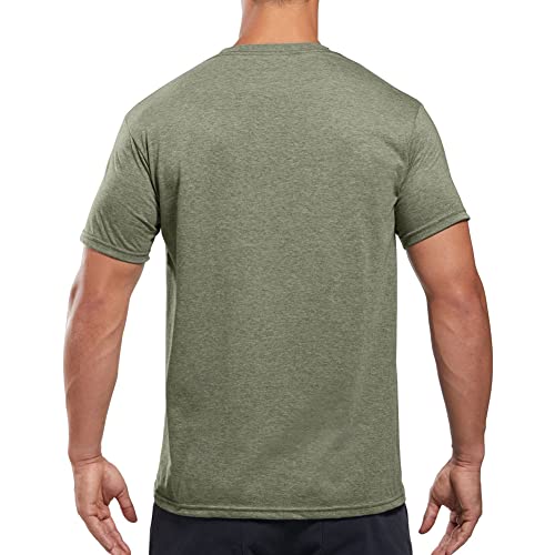 VIKTOS Men's Kettle Skull Tee T-Shirt, Sage Heather, Size: Small