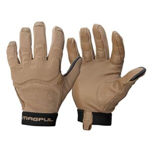 magpul patrol glove 2.0 lightweight tactical leather gloves, coyote, large