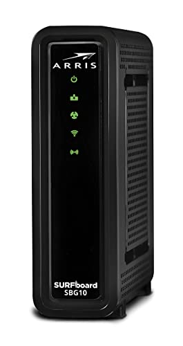 arris surfboard ac1600 dual band router with 16x4 docsis 3.0 cable modem black (Renewed)