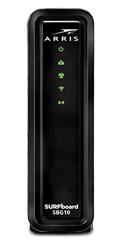 arris surfboard ac1600 dual band router with 16x4 docsis 3.0 cable modem black (Renewed)