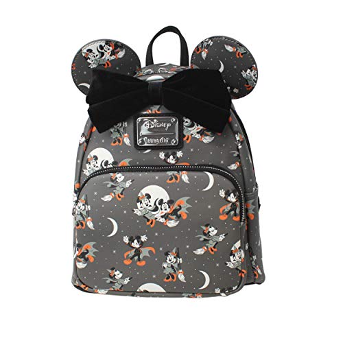 Loungefly Disney Mickey and Minnie Mouse Halloween Womens Double Strap Shoulder Bag Purse