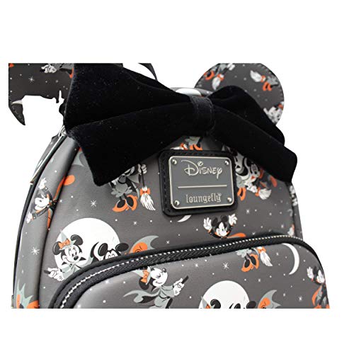 Loungefly Disney Mickey and Minnie Mouse Halloween Womens Double Strap Shoulder Bag Purse