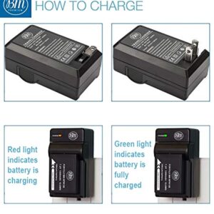 BM Premium NP-W126S High Capacity Battery and Charger for Fujifilm FinePix X-S10, X-T100, XT-200, X-100F X-100V X-A7 X-H1 X-T10 X-T20 X-T30 X-A3 X-A5 X-A10 X-E1 X-E2 X-E2S X-E3 X-T1 X-T2 X-T3 Cameras