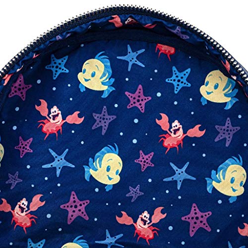 Loungefly Disney The Little Mermaid Gondola Scene Womens Double Strap Shoulder Bag Purse