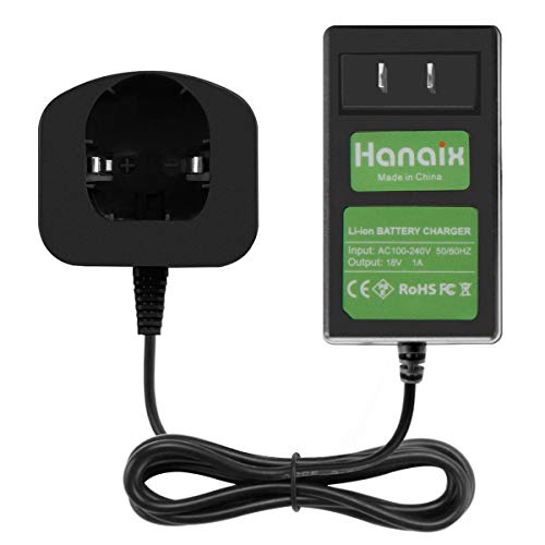 Hanaix 18V Lithium Charger for Ryobi One+ Battery P102 P103 P104 P105 P106 P107 P108 P109 P122 BPL-1815 BPL-1820G BPL18151 BPL1820 RB18L15 RB18L25 RB18L40 RB18L50