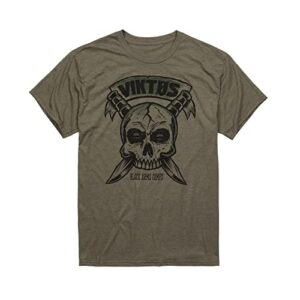viktos men's kbarred tee t-shirt, olive heather, size: xx-large