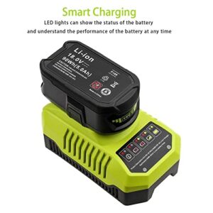 P117 Charger Replacement for Ryobi 9.6V-18V Charger Li-ion Ni-cad Ni-Mh Battery P100 P102 P103 P105 P107 P108 P118 P200 1400670