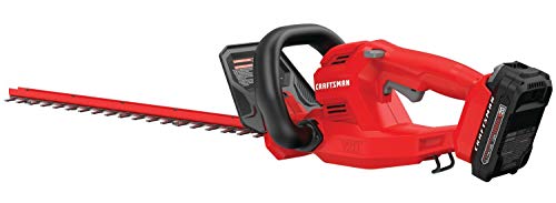 CRAFTSMAN V20 Cordless Hedge Trimmer, 20 inch, Battery and Charger Included (CMCHT810C1)