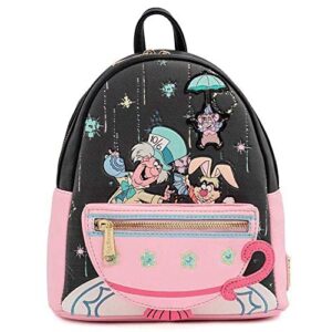 loungefly disney alice in wonderland a very merry birthday to you womens double strap shoulder bag purse