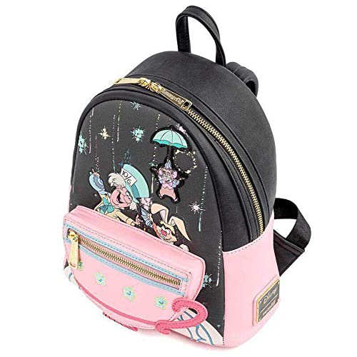 Loungefly Disney Alice in Wonderland A Very Merry Birthday To You Womens Double Strap Shoulder Bag Purse