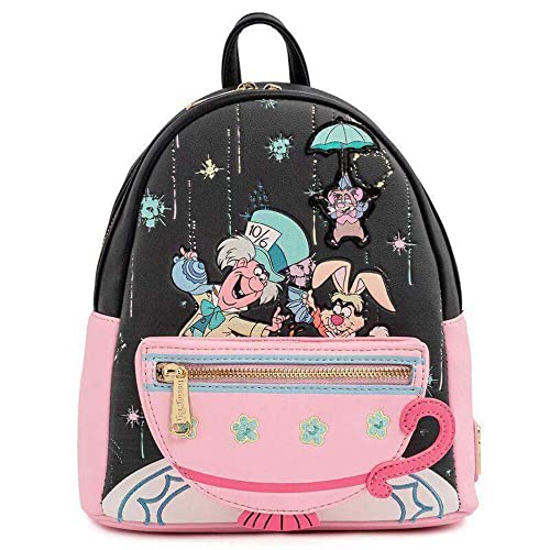 Loungefly Disney Alice in Wonderland A Very Merry Birthday To You Womens Double Strap Shoulder Bag Purse