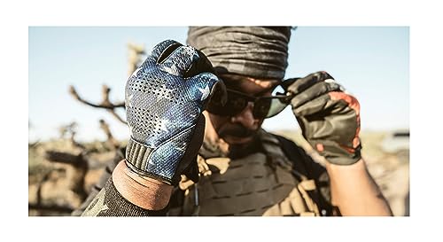 VIKTOS Men's Leo Vented Tactical Duty Gloves with Laser Perforation to Reduce Heat | Reinforced Thumb | Adjustable Hook & Loop Closure, Apollo, Medium